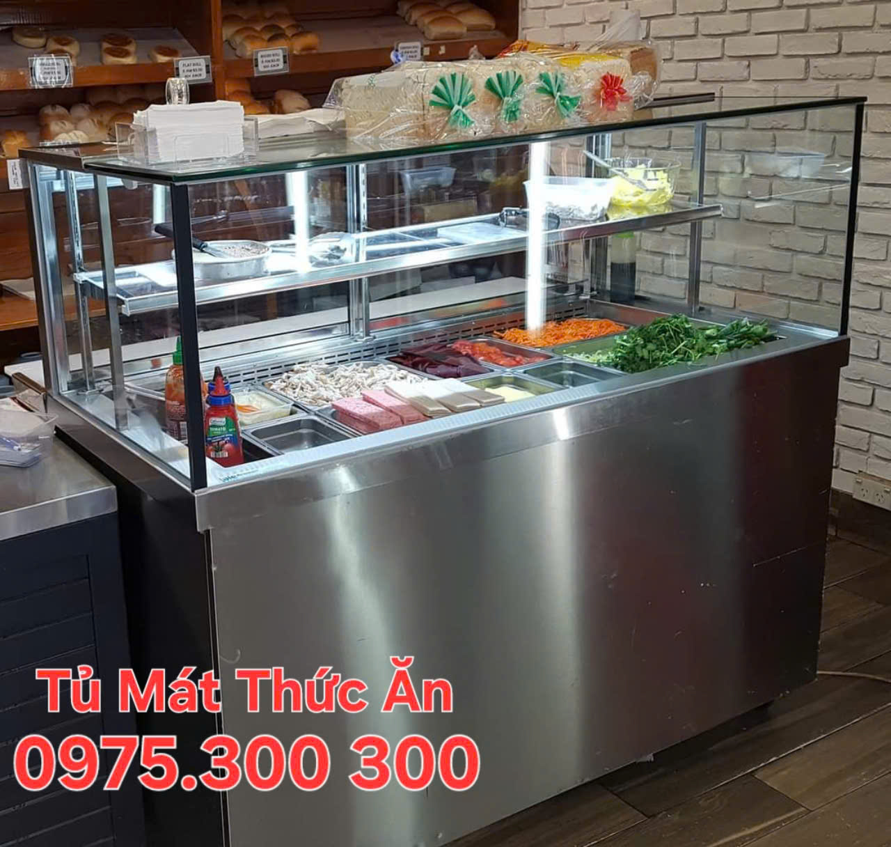 tủ mát bán chè trà sữa
