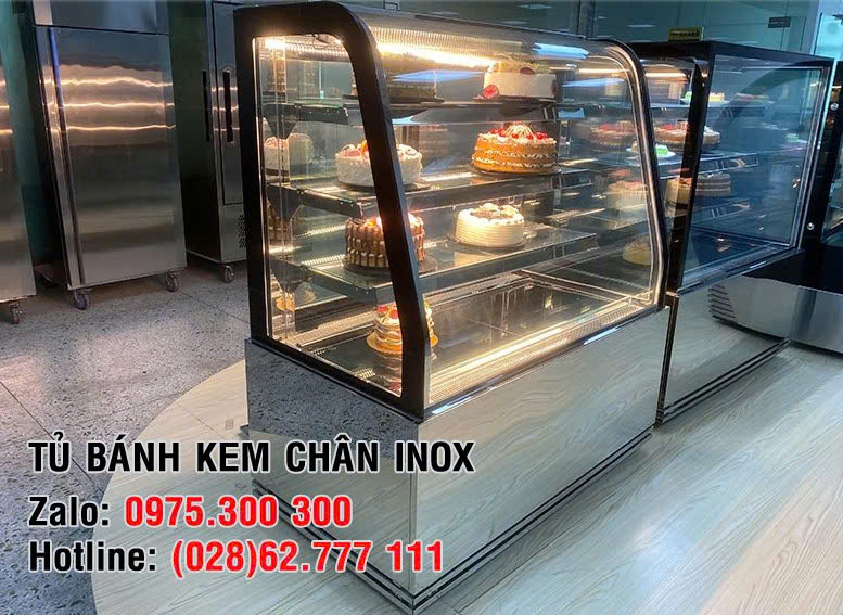 tủ bánh kem mini 3 tầng dài m2
